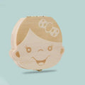 Wooden Baby Tooth Box Keepsake Organiser for Milk Teeth and Baby Hair - Boy Design - view 4