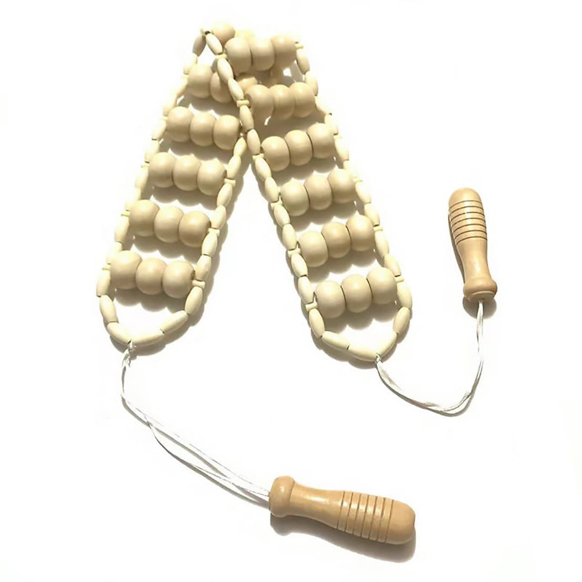 Wooden Back Massage Roller Rope for Neck, Shoulders, Waist and Legs - view 2