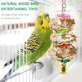 Wooden Bird Chew Toys 9 Piece Set with Swing and Hanging Bridge for Parrots - view 5