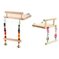 Wooden Bird Perch Platform Swing Toy - Chain Swing - view 3