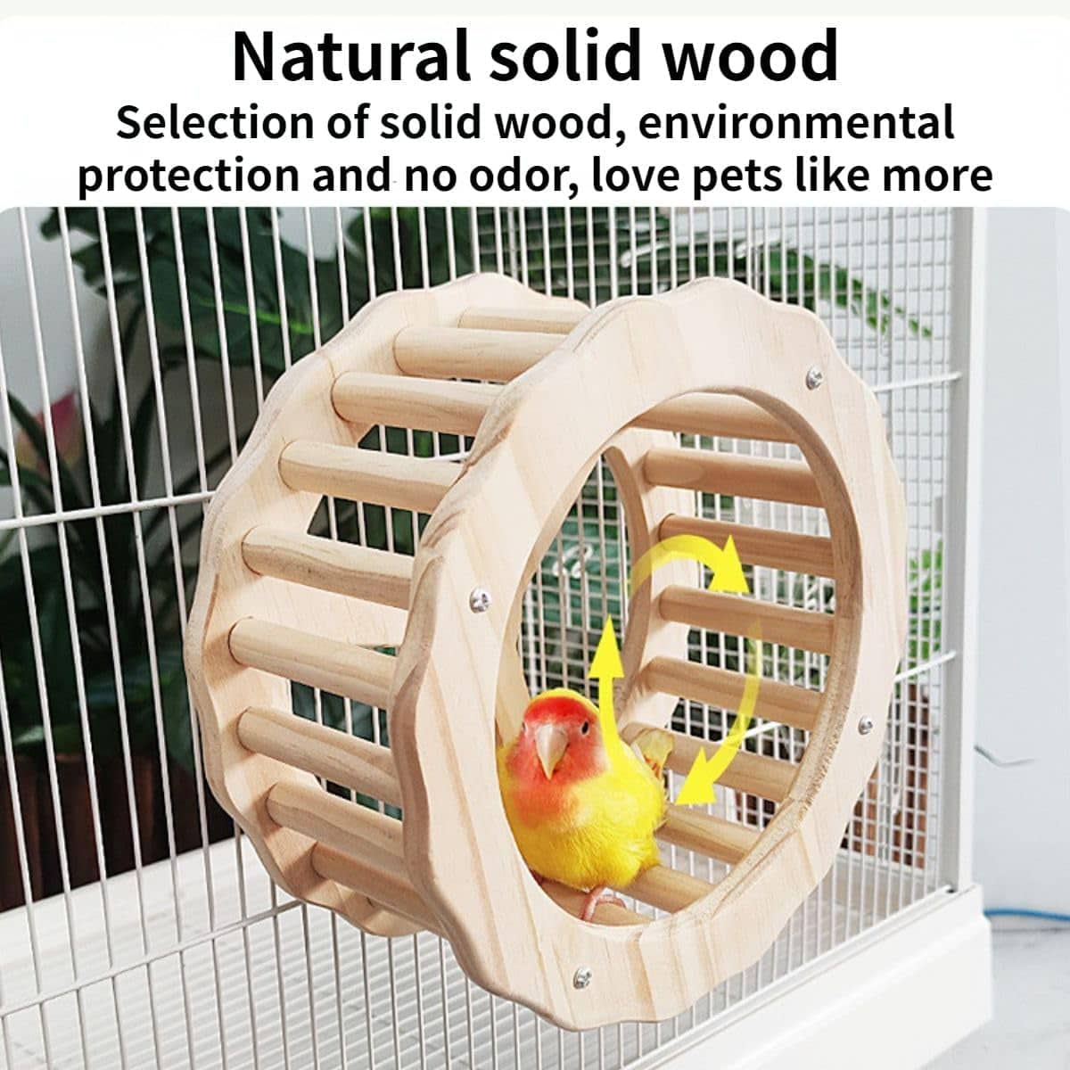 Wooden Bird Toy for Climbing and Resting - Swing Rocker - view 5