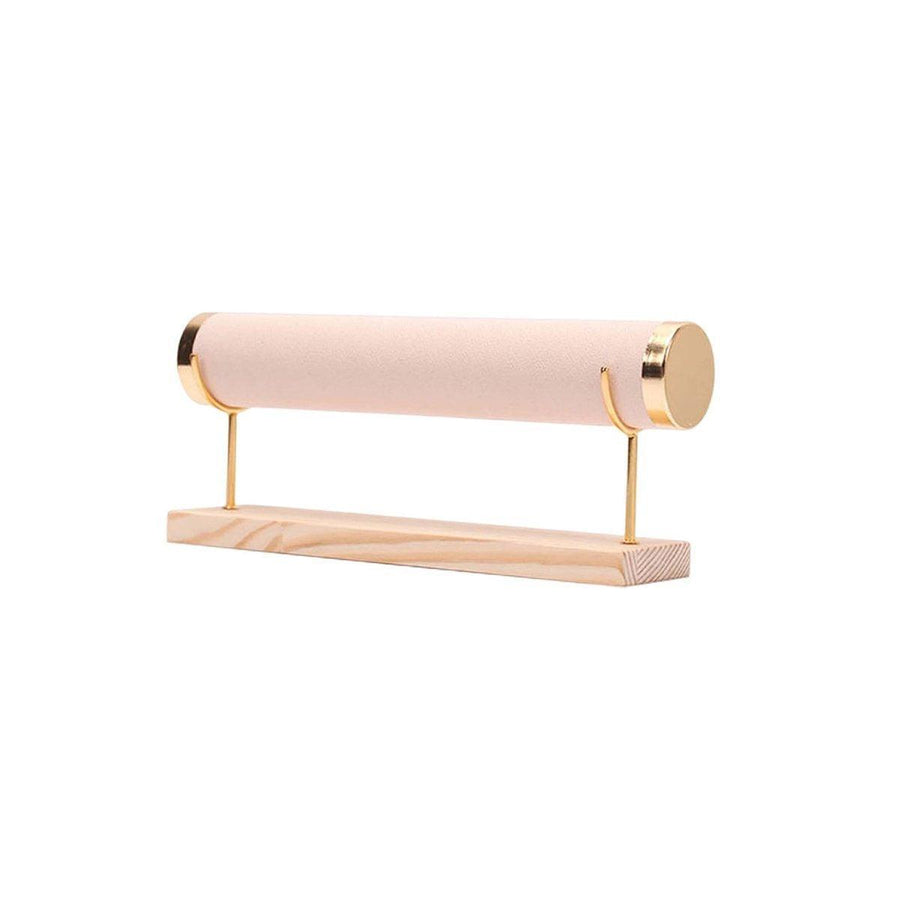 Wooden Bracelet and Watch Display Stand, Single Tier - Beige