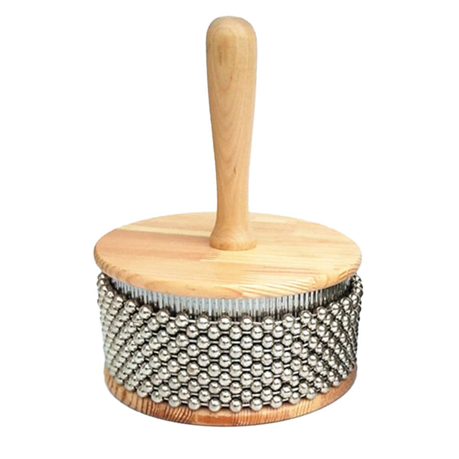 Wooden Cabasa Rhythm Shaker Percussion Instrument - Large 11.5cm