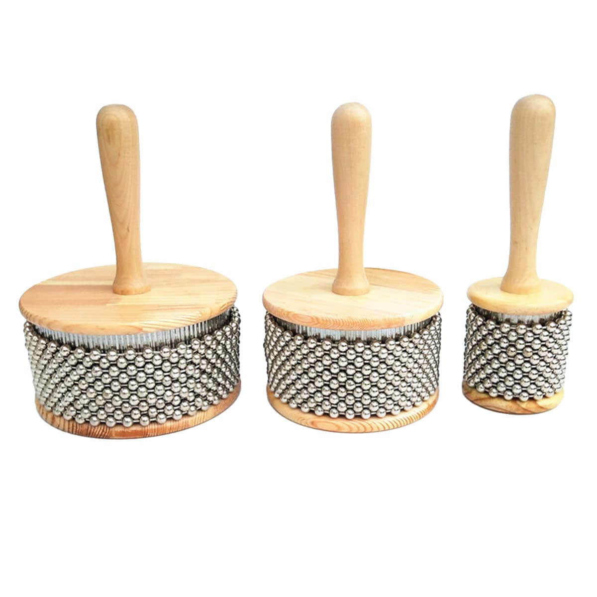 Wooden Cabasa Rhythm Shaker Percussion Instrument - Medium 8.5cm - view 3