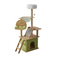 Wooden Cat Tree with Viewing Capsule and Cushioned Bed, 140 cm - view 2