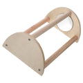 Wooden Chick Perch Stand with Mirror, Small Bird Play Rack - view 2