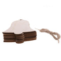 Wooden Christmas Hanging Ornaments for DIY Crafts, 10 Pack - Bell