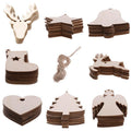 Wooden Christmas Hanging Ornaments for DIY Crafts, 10 Pack - Bell - view 3
