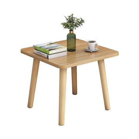 Wooden Coffee Table with Veneer Finish - Brown, 40 x 40 x 30 cm