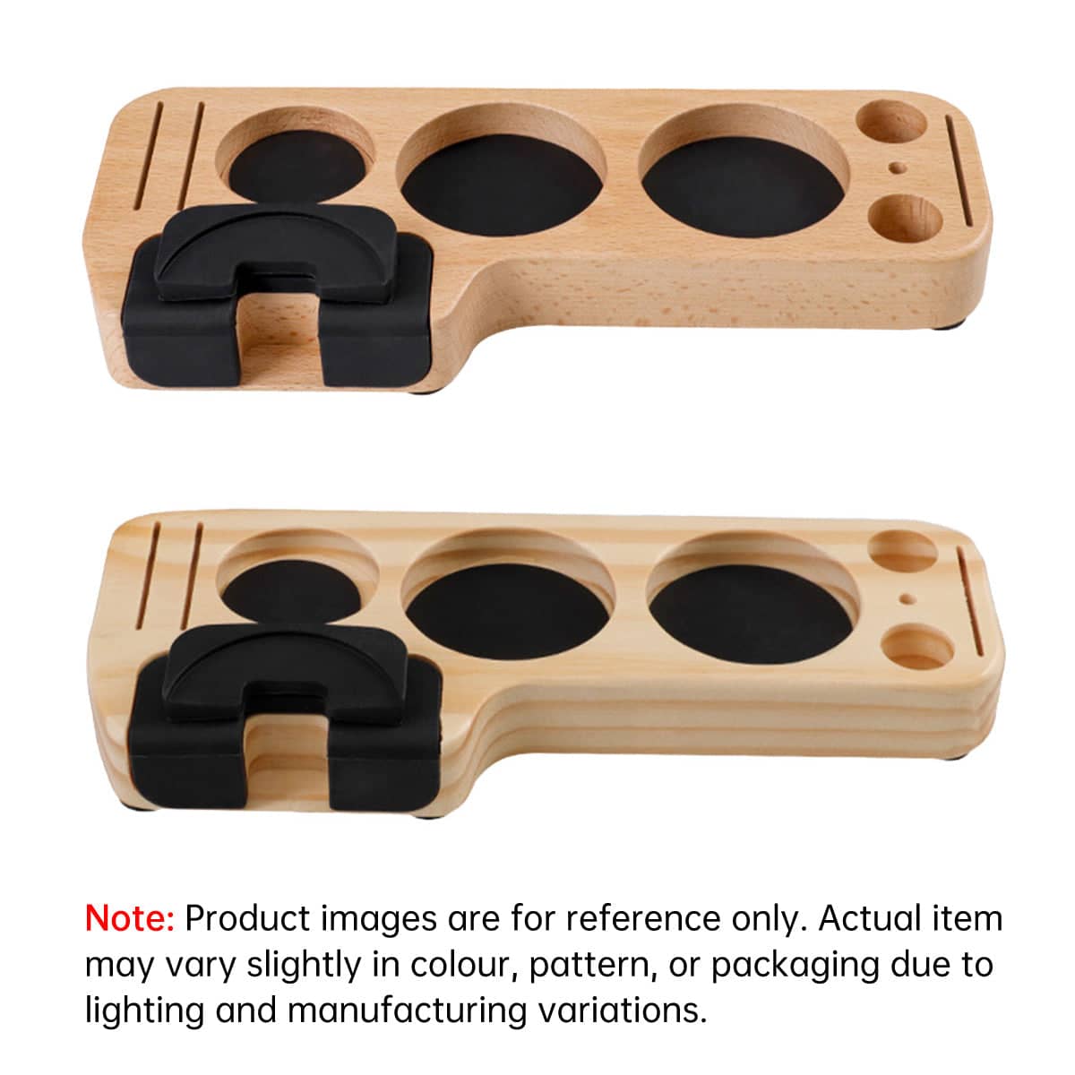 Wooden Coffee Tamper Holder with Anti-Slip Base - Beech - view 5