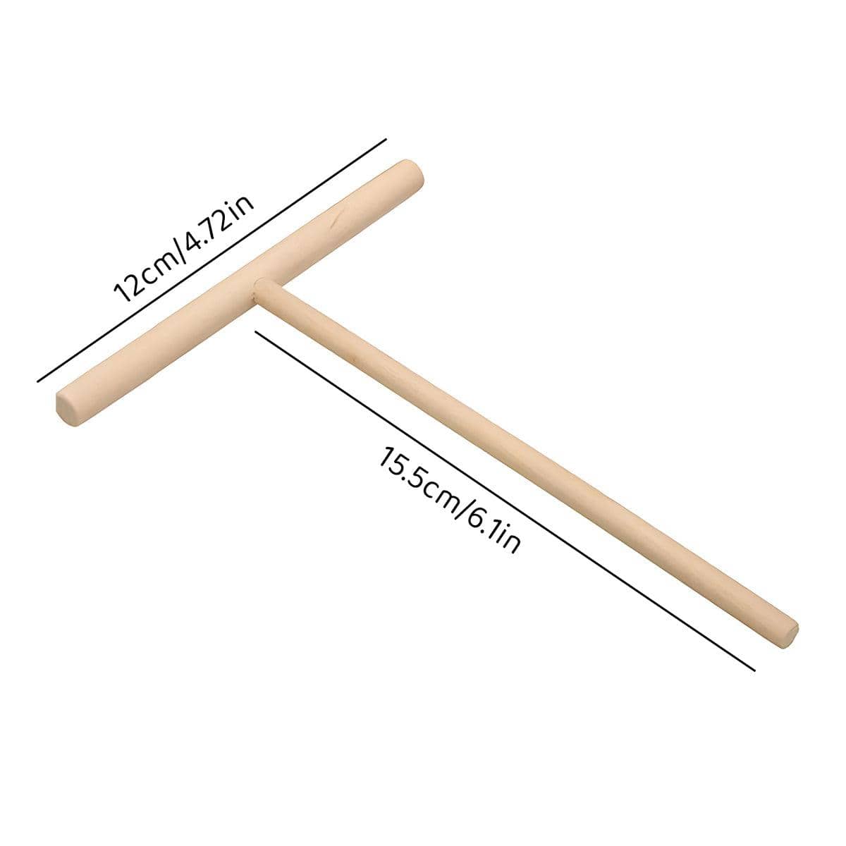 Wooden Crepe Pancake Batter Spreader Stick, T Shape Kitchen Tool - Single - view 3