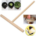 Wooden Crepe Pancake Batter Spreader Stick, T Shape Kitchen Tool - Single - view 5