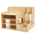 Wooden Desktop File Organiser for Office and Home, Document Storage Rack - view 2