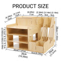 Wooden Desktop File Organiser for Office and Home, Document Storage Rack - view 3