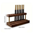 Wooden Desktop Organiser Knife Rack and Phone Stand - Natural Wood - view 4