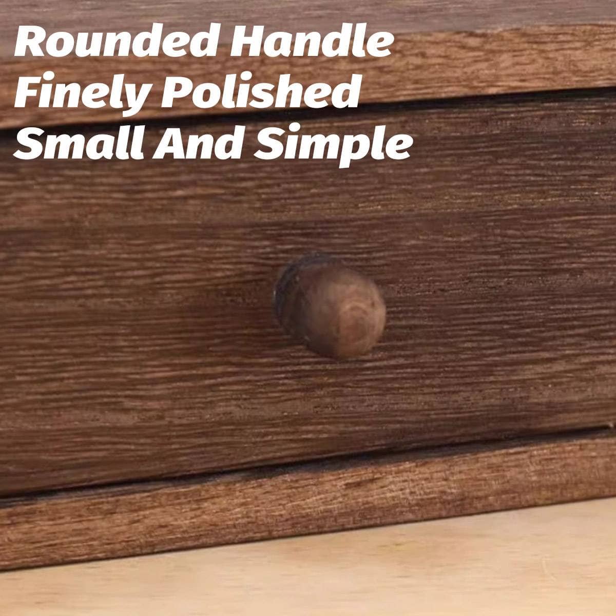 Wooden Desktop Storage Box with Three Drawers, Riser Organiser for Office Supplies - view 5