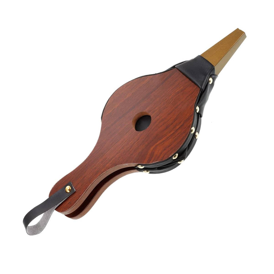 Wooden Fireplace Hand Bellows Manual Air Blower Fan for Wood Stove Fire - Medium, 39 cm