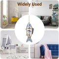 Wooden Fish Wall Hanging Decor, Nautical Style - Head and Tail Fish Bones - view 5