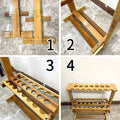 Wooden Fishing Rod Display Rack, Bamboo Storage Stand for 21 Rods, Garage and Shop Organiser - view 4