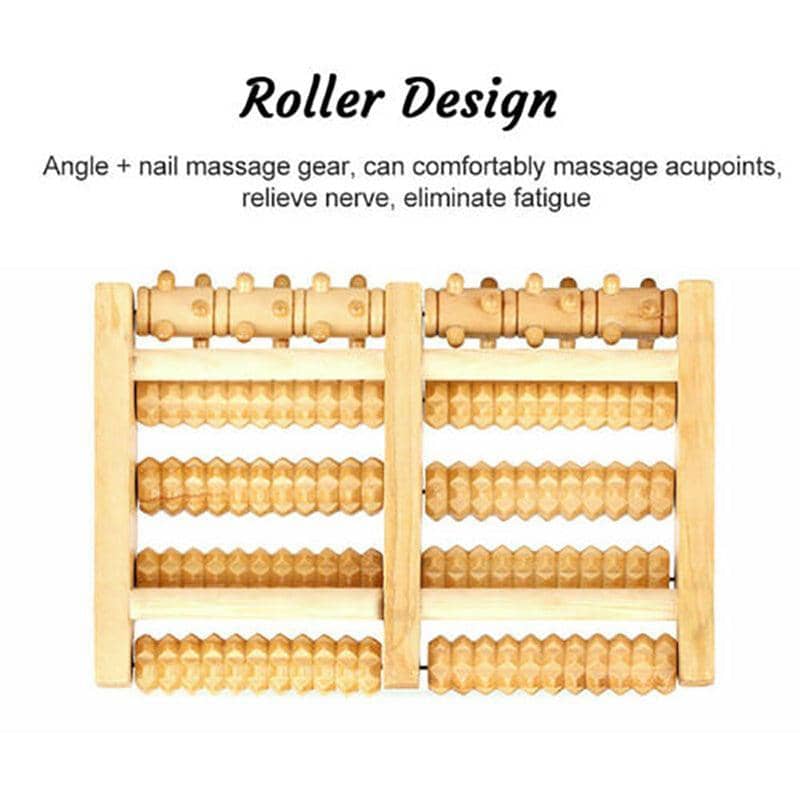 Wooden Foot Roller Massager for Home or Office, Large - view 4