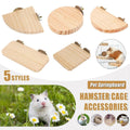 Wooden Hamster Cage Accessory Platform - 10 x 10 x 1 cm - view 5