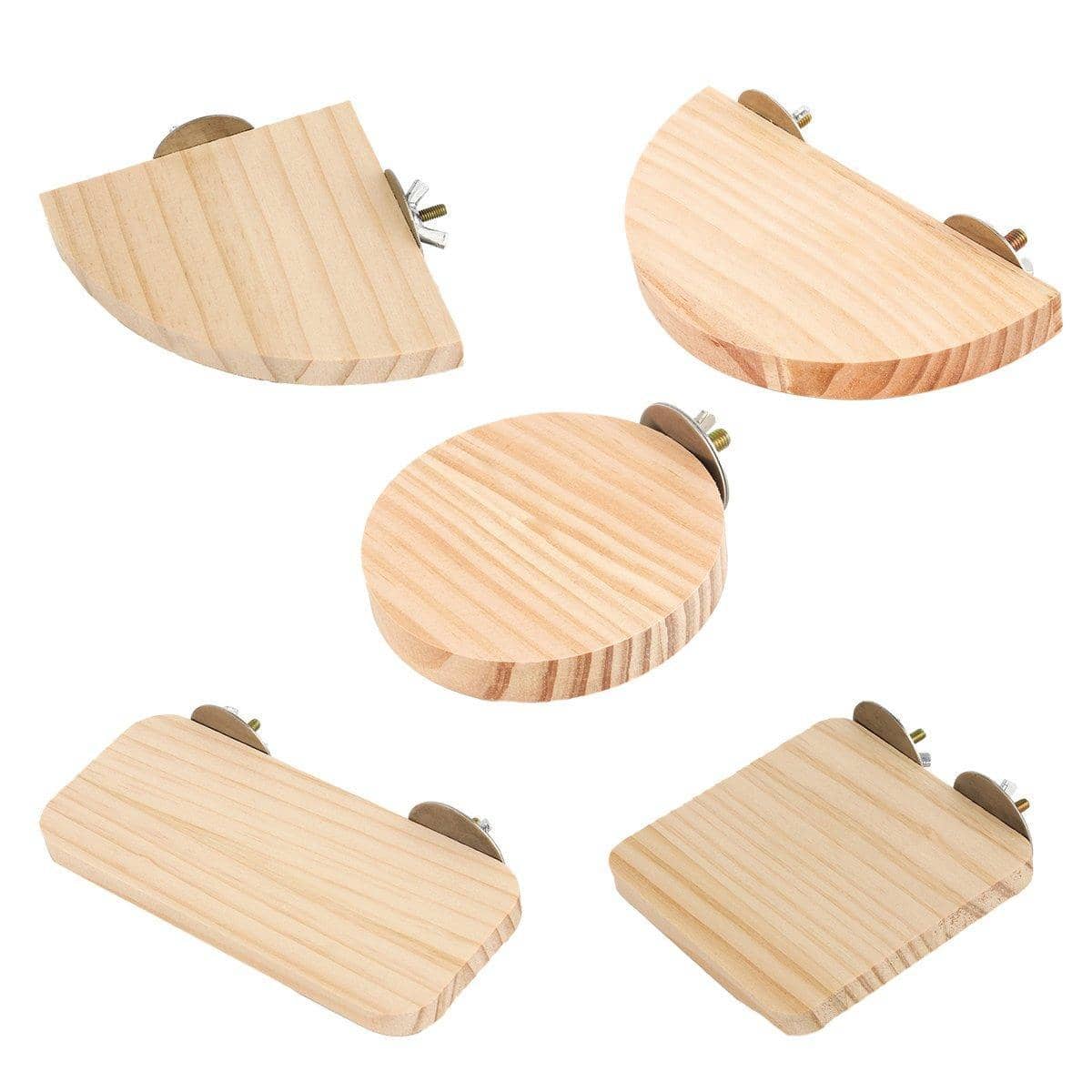 Wooden Hamster Cage Accessory Platform - 15 x 7.5 x 1.5 cm - view 3