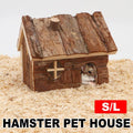 Wooden Hamster House Pet Nest Durable Small Animal Shelter - Small (15 x 11 x 12 cm) - view 2