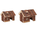 Wooden Hamster House Pet Nest Durable Small Animal Shelter - Small (15 x 11 x 12 cm) - view 3