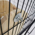 Wooden Hay Feeder with Food Bowl for Rabbits, Guinea Pigs and Small Pets - view 5