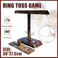 Wooden Hook and Ring Toss Game for 2 People, Party and Bar Drinking Toy