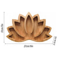 Wooden Lotus Crystal Tray with Stone Rack for Storage and Display - view 3
