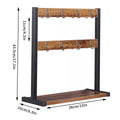 Wooden Mug Rack Double Layer Rotating Coffee Cup Display Stand - view 3