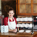 Wooden Mug Rack Double Layer Rotating Coffee Cup Display Stand - view 4
