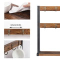 Wooden Mug Rack Double Layer Rotating Coffee Cup Display Stand - view 5