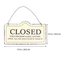 Wooden Open Closed Hanging Shop Signs 2 Pack 20 x 10 cm - view 3