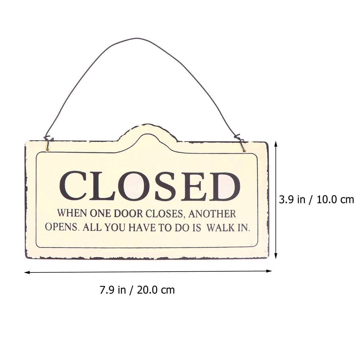 Wooden Open Closed Hanging Shop Signs 2 Pack 20 x 10 cm - view 3
