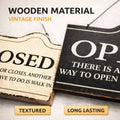 Wooden Open Closed Hanging Shop Signs 2 Pack 20 x 10 cm - view 5