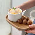 Wooden Oval Tray with Raised Feet for Serving, Keys and Small Items - view 5