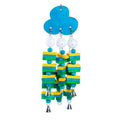 Wooden Parrot Chew Toy with Bell, Blueberry Shape - 22 Inch (56cm)