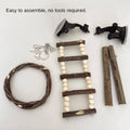 Wooden Parrot Climbing Ladder and Swing Toy for Cages, Suction Cup Type - view 5