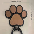 Wooden Paw Print Wall Hook for Dog Leash, Keys and Coats, 16 x 16 cm - view 3