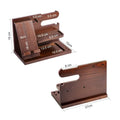 Wooden Phone Holder and Desk Organiser with Storage Compartments - view 3