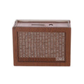 Wooden Piggy Bank Savings Box with Counting Grid - 5000 Dollar Goal