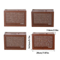 Wooden Piggy Bank Savings Box with Counting Grid - 5000 Dollar Goal - view 4