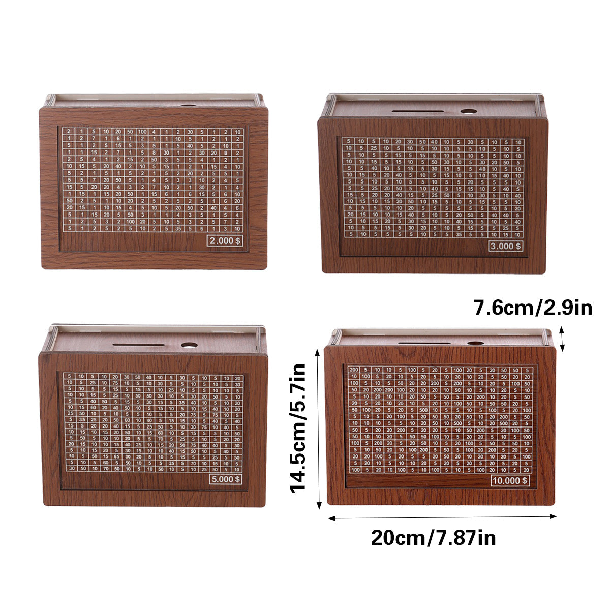 Wooden Piggy Bank with Savings Counter - 3000 - view 4