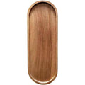 Wooden Serving Tray Set for Cakes and Snacks - Pack of 8, 29 x 10.5 cm - view 2