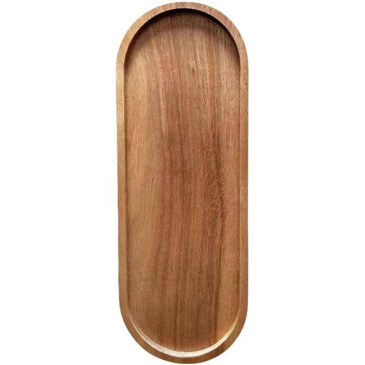 Wooden Serving Tray Set for Cakes and Snacks - Pack of 8, 29 x 10.5 cm - view 2