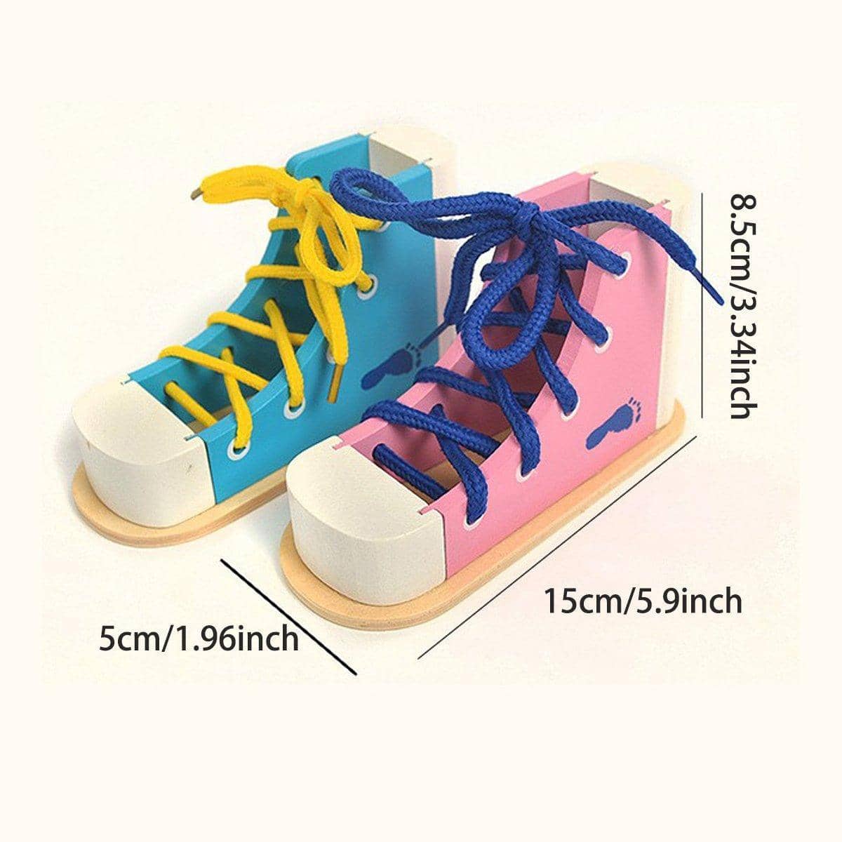 Wooden Shoelace Learning Toy for Early Learning, Pack of 2 - view 3