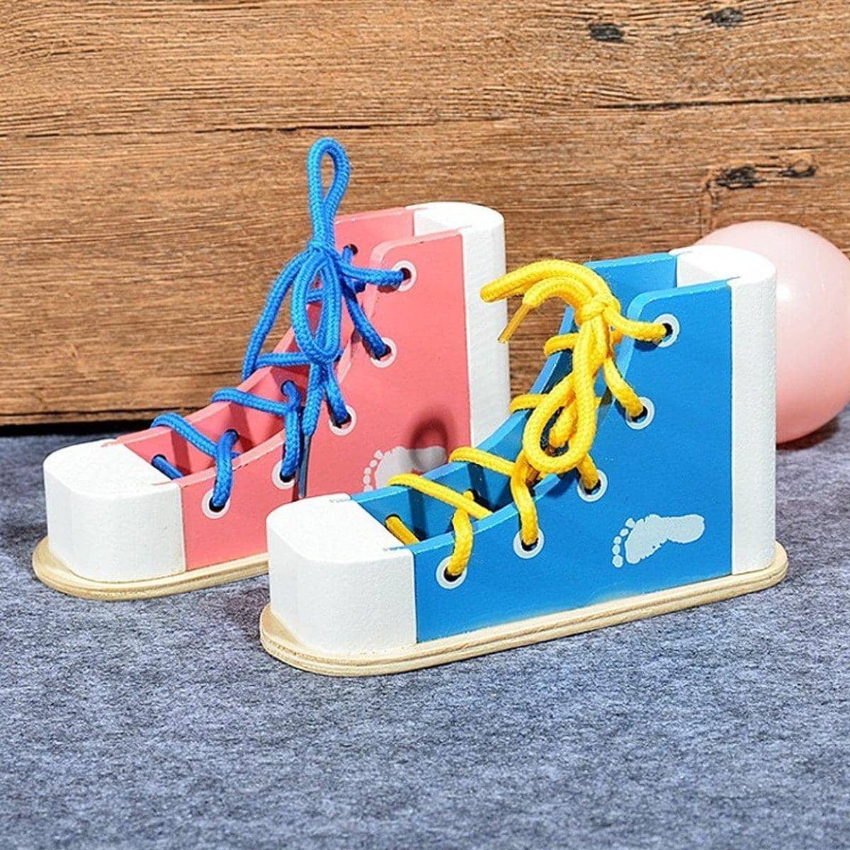 Wooden Shoelace Learning Toy for Early Learning, Pack of 2 - view 5