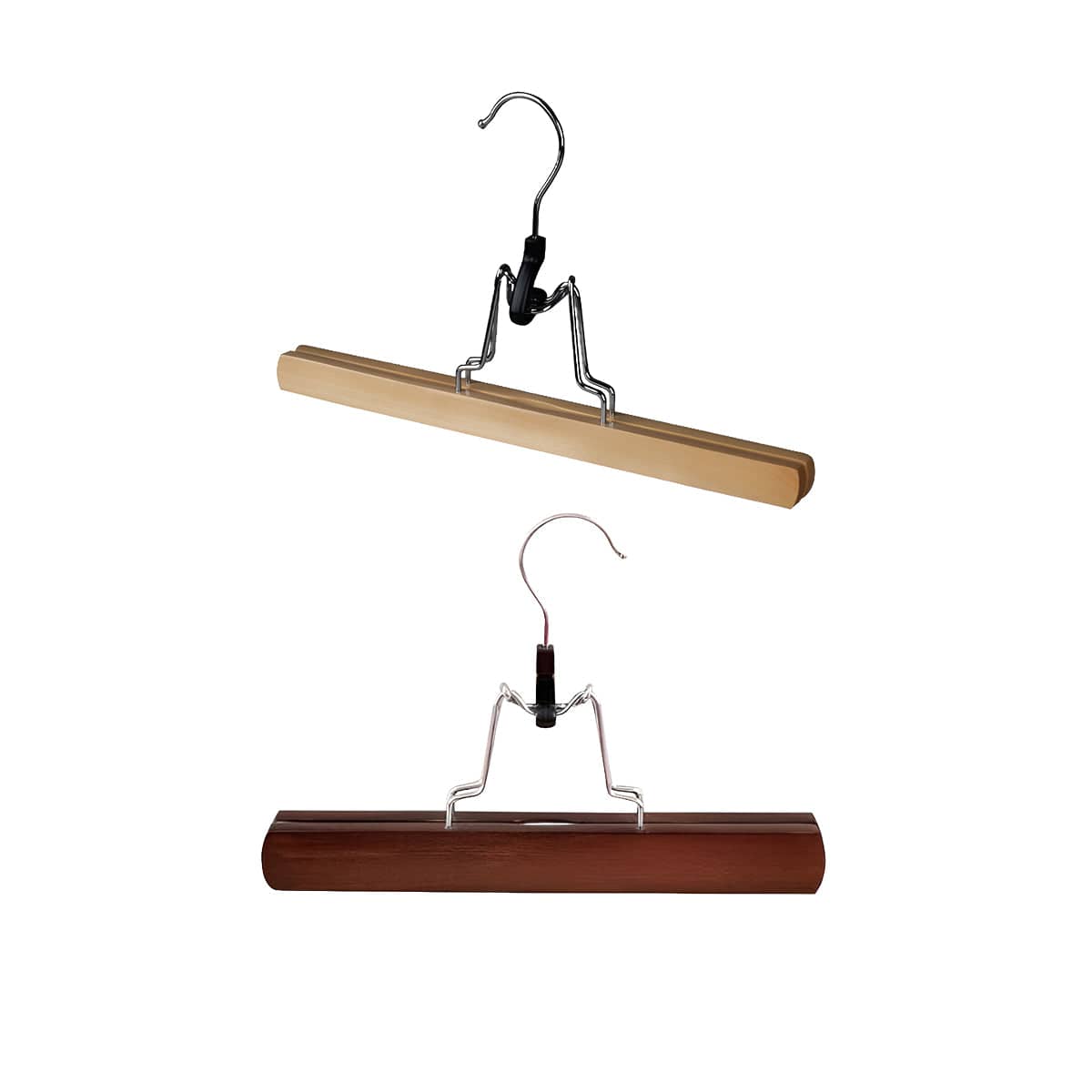 Wooden Skirt and Trouser Clips - Light Wood, Pack of 5 - view 3